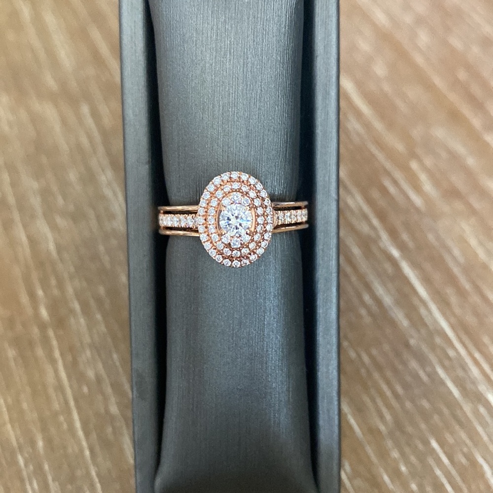 14K Rose Gold Diamond Ring 0.50CTW